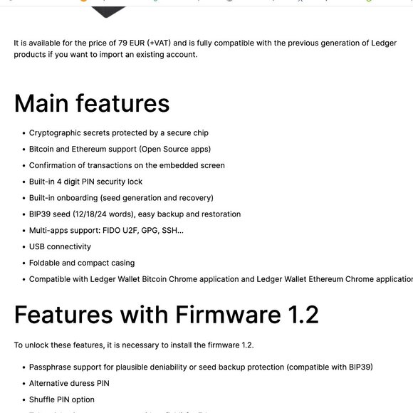 NIB - Ledger Nano S Crypto Black Wallet Brand New and Factory Sealed - Picture 4 of 7